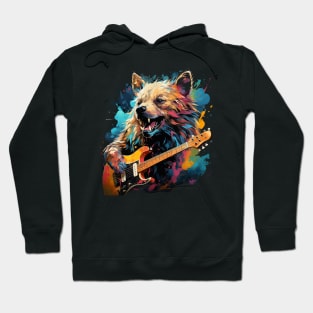 Hyena Playing Guitar Hoodie